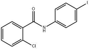 2-クロロ-N-(4-ヨードフェニル)ベンズアミド 化学構造式
