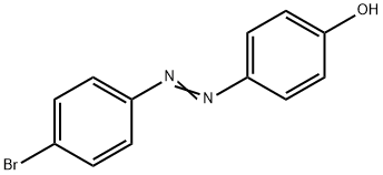 4-(4-ブロモフェニルアゾ)フェノール 化学構造式