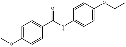 N-(4-乙氧基苯基)-4-甲氧基苯甲酰胺, 303795-57-5, 结构式