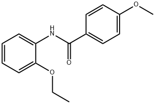 N-(2-エトキシフェニル)-4-メトキシベンズアミド 化学構造式