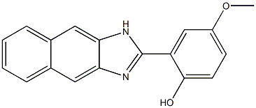 4-METHOXY-2-(1H-NAPHTHO[2,3-D]IMIDAZOL-2-YL)PHENOL Structure