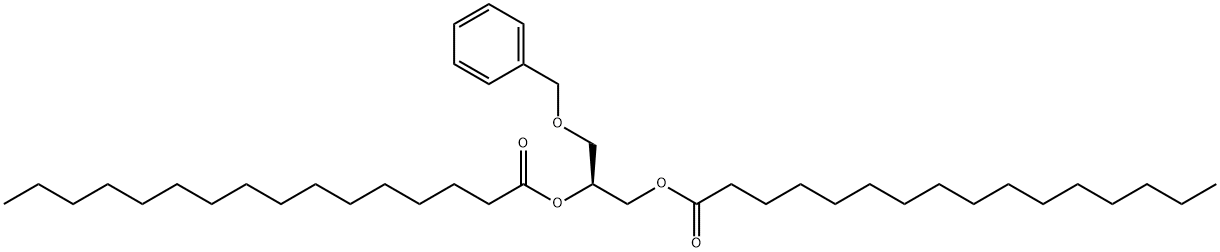 1,2-di-O-hexacecanoyl-3-O-benzyl-sn-glycerol Structure
