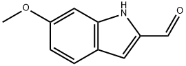 6-メトキシ-1H-インドール-2-カルブアルデヒド 化学構造式