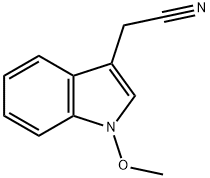 1-Methoxyindoleacetonitrile Structure