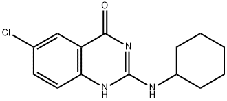 6-Chloro-2-(cyclohexylaMino)quinazolin-4(3H)-one Structure