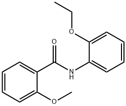 N-(2-エトキシフェニル)-2-メトキシベンズアミド 化学構造式