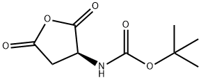 N-叔丁氧羰基-L-天冬氨酸酐, 30750-74-4, 结构式