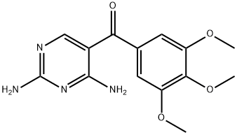 トリメトプリム関連化合物B 2,4-ジアミノピリミジン-5-イル)(3,4,5-トリメトキシフェニル)メタノン) 化学構造式