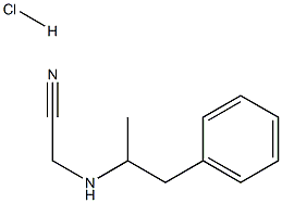 2-[(1-Methyl-2-phenylethyl)aMino]acetonitrile Hydrochloride Structure