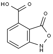 1,3-二氢-3-氧代-2,1-苯并异恶唑-4-羧酸, 3096-76-2, 结构式