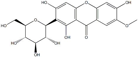 7-O-メチルマンギフェリン 化学構造式