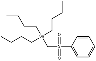 三丁基[(苯磺酰基)甲基]锡烷 结构式