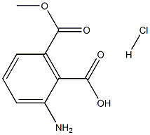 2-アミノ-6-(メトキシカルボニル)安息香酸塩酸塩 化学構造式
