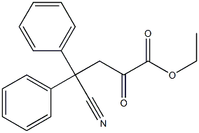 Ethyl 4-cyano-2-oxo-4,4-diphenylbutanoate Struktur