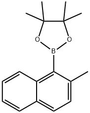 2-メチルナフタレン-1-ボロン酸ピナコールエステル 化学構造式