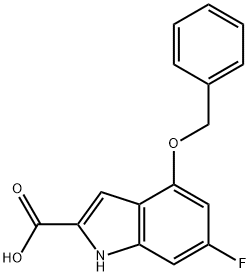 6-Fluoro-4-(phenoxy)-1H-Indole-2-carboxylic acid Structure