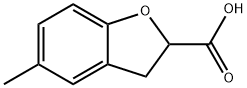 5-Methyl-2,3-dihydrobenzofuran-2-carboxylic acid Struktur