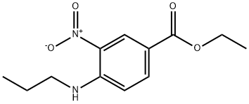 ETHYL 3-NITRO-4-(PROPYLAMINO)BENZOATE Structure