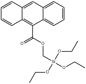 9-蒽甲酰氧基甲基三乙氧基硅烷 结构式