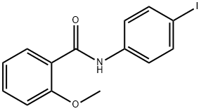 N-(4-ヨードフェニル)-2-メトキシベンズアミド 化学構造式