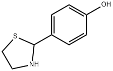 2-(4-ヒドロキシフェニル)チアゾリジン 化学構造式