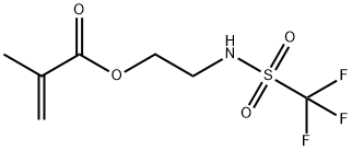 2-Propenoic acid, 2-Methyl-, 2-[[(trifluoroMethyl)sulfonyl]aMino]ethyl ester Structure