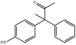 3-(4-Hydroxyphenyl)-3-phenylbutan-2-one Structure