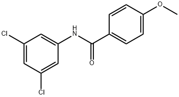 N-(3,5-ジクロロフェニル)-4-メトキシベンズアミド 化学構造式