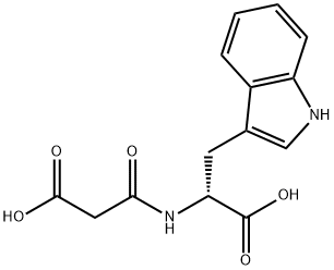 N‐マロニルDL‐トリプトファン 化学構造式