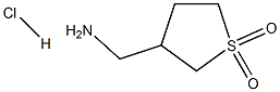 3-(AMinoMethyl)tetrahydrothiophene 1,1-dioxide hydrochloride Structure