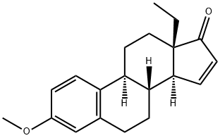 (13S)-Ethyl-3-Methoxygona-1,3,5(10),15-tetraen-17-one Struktur