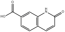 2-hydroxyquinoline-7-carboxylic acid Struktur