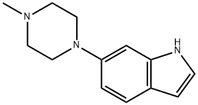 6-(4-甲基哌嗪-1-基)-1H-吲哚, 321745-04-4, 结构式