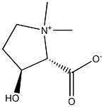 (2S,3S)- 2-carboxy-3-hydroxy-1,1-diMethyl-PyrrolidiniuM inner salt Structure