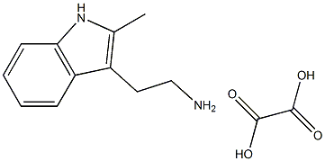 2-甲基吲哚-3-乙胺草酸盐 结构式