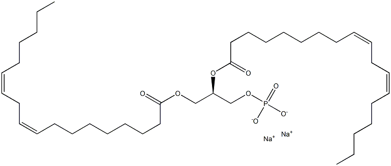 1,2-DILINOLEOYL-SN-GLYCERO-3-PHOSPHATE (SODIUM SALT);18:2 PA, 322647-62-1, 结构式