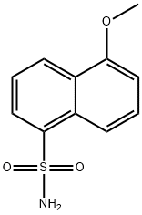 5-甲氧基萘-1-磺胺 结构式