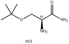 (2S)-2-Amino-3-(tert-butoxy)propanamide hydrochloride Structure