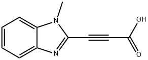 2-Propynoicacid,3-(1-methyl-1H-benzimidazol-2-yl)-(9CI) Structure