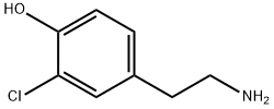 4-(2-氨基乙基)-2-氯苯酚, 32560-53-5, 结构式