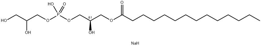 1-Myristoyl-2-hydroxy-sn-glycero-3-phospho-(1'-rac-glycerol) (sodiuM salt) Structure