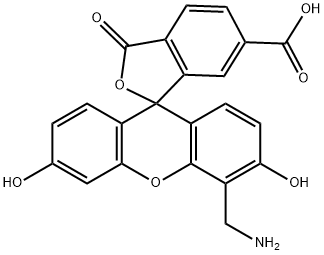 4'-氨甲基-5-羧基荧光素 结构式
