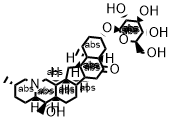 シペイミン-3β-D-グルコシド 化学構造式