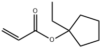 1-エチルシクロペンチルアクリラート 化学構造式