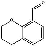 クロマン-8-カルブアルデヒド 化学構造式