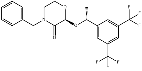 (S)-2-((R)-1-(3,5-bis(trifluoroMethyl)phenyl)ethoxy)-4-benzylMorpholin-3-one Structure