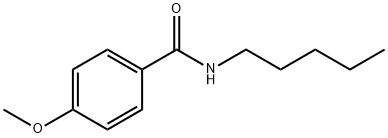4-メトキシ-N-N-ペンチルベンズアミド 化学構造式