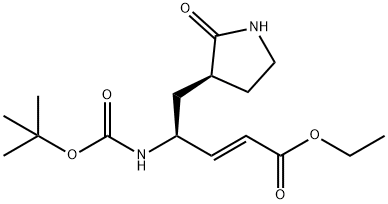 (2E,4S)-4-[(tert-Butyloxycarbonyl)aMino]-5-[(3S)-2-oxo-3-pyrrolidinyl]-2-pentenoic Acid Eethyl Ester