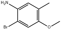 2-ブロモ-4-メトキシ-5-メチルアニリン 化学構造式