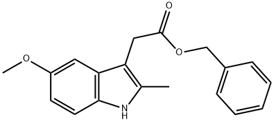 Benzyl 5-Methoxy-2-Methylindole-3-acetate 结构式